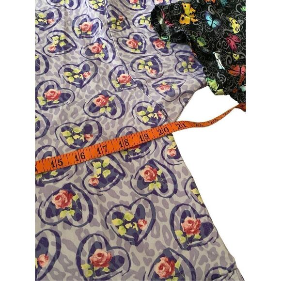 Set of 3 Scrub Tops E Libby Cherokee Uniforms Workwear Career Healthcare Work Me - Picture 11 of 14